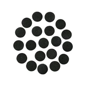 Círculos de fieltro adhesivo negro; 12 pulgadas de ancho_1