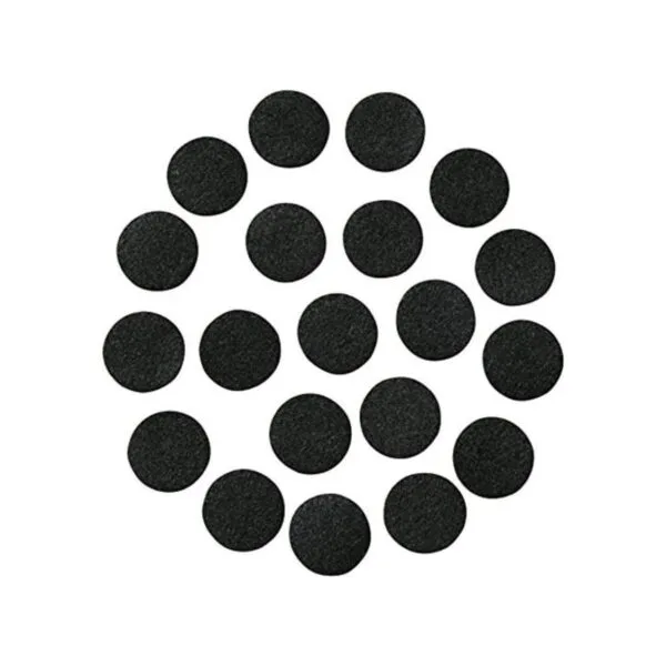 Círculos de fieltro adhesivo negro; 12 pulgadas de ancho_1