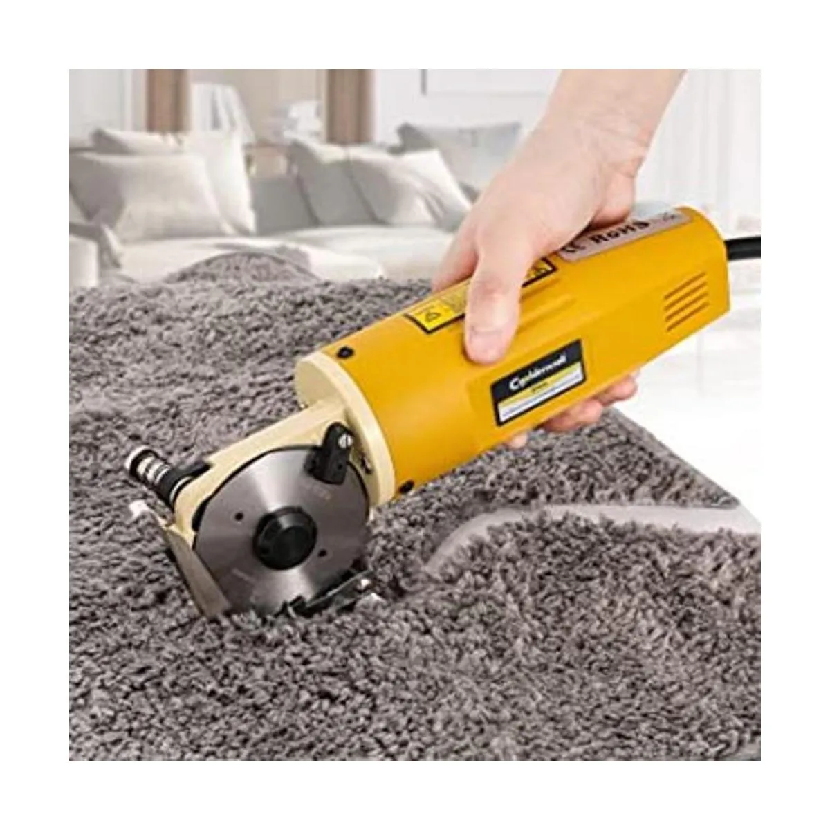 CGOLDENWALL Cortador de tela giratorio eléctrico tijeras_1