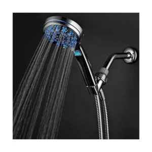 HotelSpa cabezal de regadera portátil de cromo LEDLCD