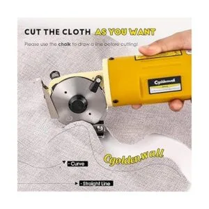 CGOLDENWALL Cortador de tela giratorio eléctrico tijeras_2