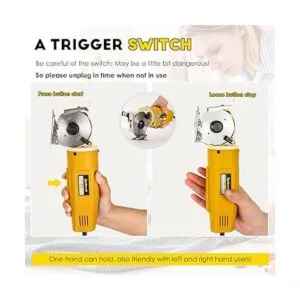 CGOLDENWALL Cortador de tela giratorio eléctrico tijeras_3