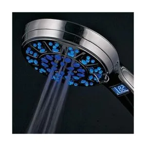 HotelSpa cabezal de regadera portátil de cromo LEDLCD