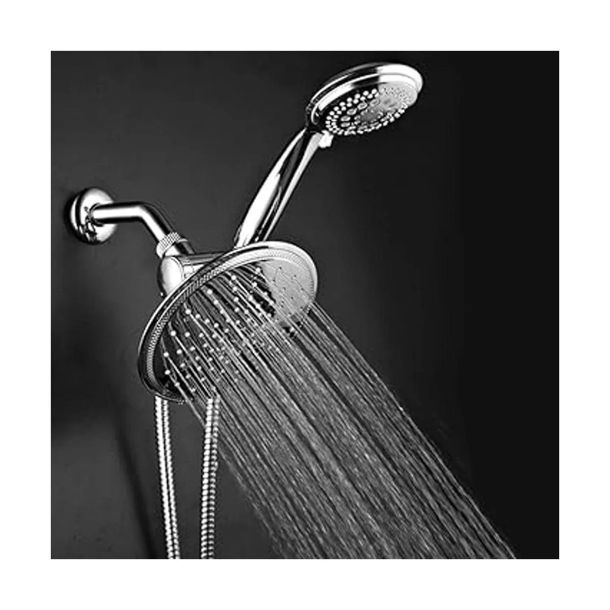 DreamSpa Cabezal de ducha de lluvia de 3 vías y 8