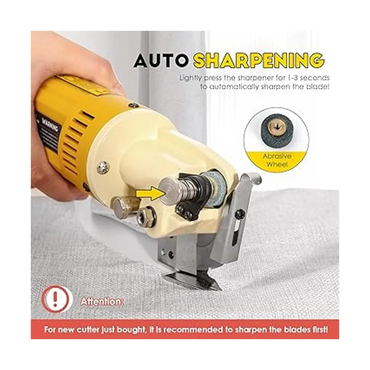 CGOLDENWALL Cortador de tela giratorio eléctrico tijeras_6