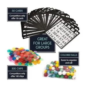 Suministros para bingo de lujo juego de 6 pulgadas con_5