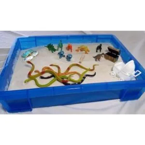 Pequeño 4 Litro Portátil Bandeja de Arena con tapa_3