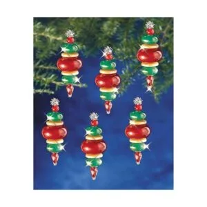 Beadery Kit de adornos de cuentas navideñas 2.2 x 0.7 in_3