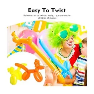 Rimobul 100 globos mágicos largos de látex trenzado de 260_5