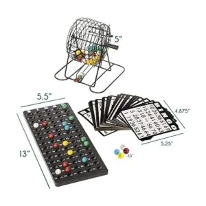 Suministros para bingo de lujo juego de 6 pulgadas con_6