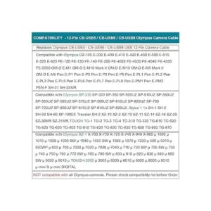 Cable USB Data cargador de batería para cámara Olympus_2