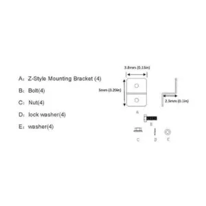 Kit de soportes de montaje en Z para paneles solares para_3