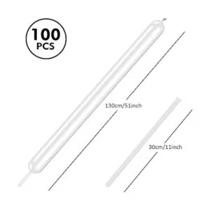 Rimobul 100 globos mágicos largos de látex trenzado de 260_2