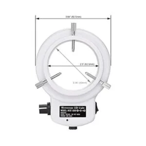 AmScope anillo iluminador LED144WZK blanco ajustable con_3
