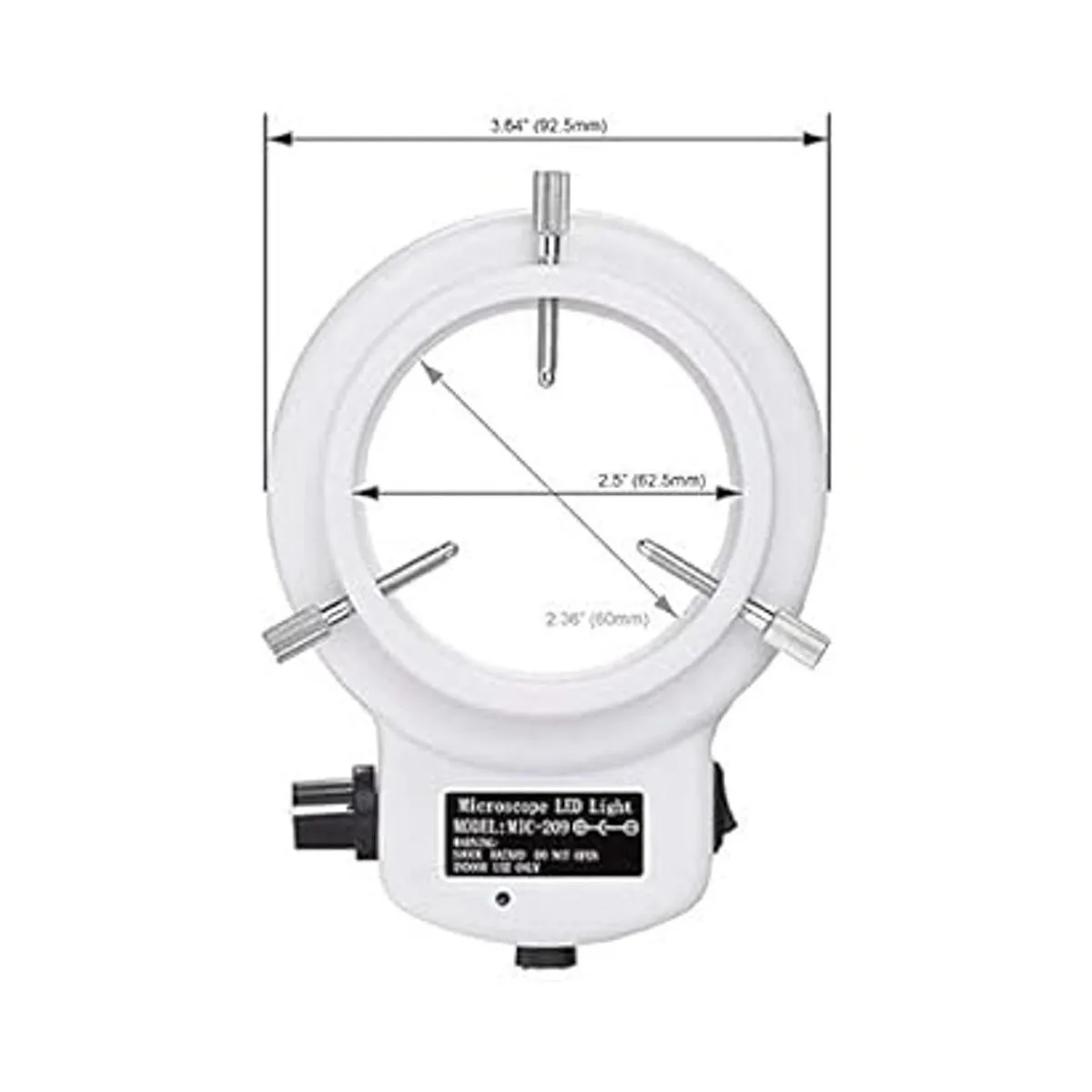 AmScope anillo iluminador LED144WZK blanco ajustable con_3