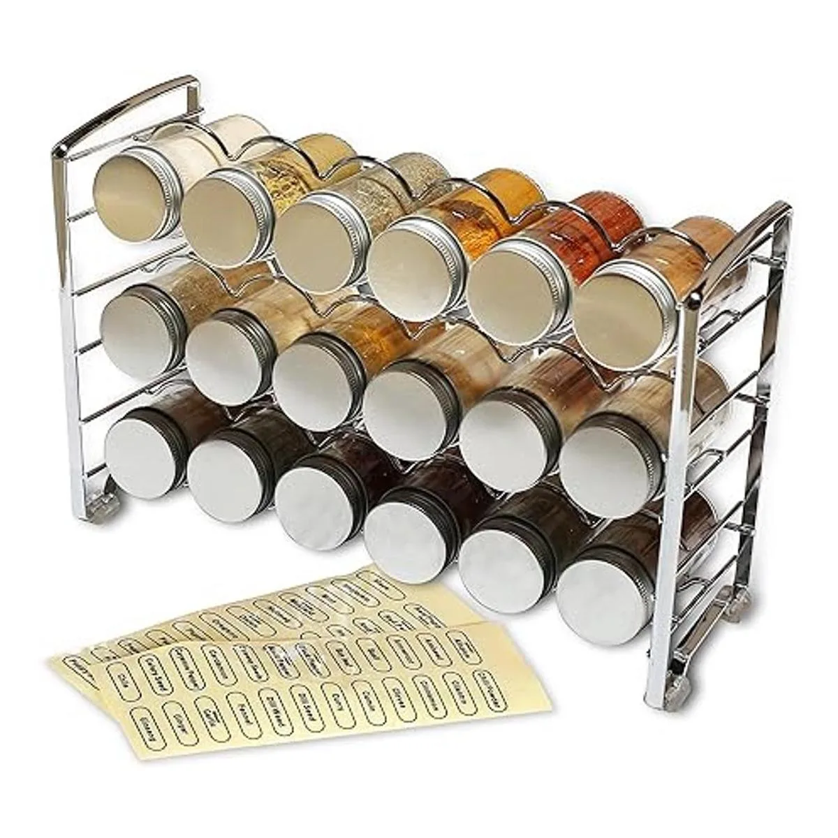 Estante para especias soporte con 18 botellas y 48_2