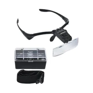Beileshi visor con 5 lentes de aumento con 2 LED lupa de