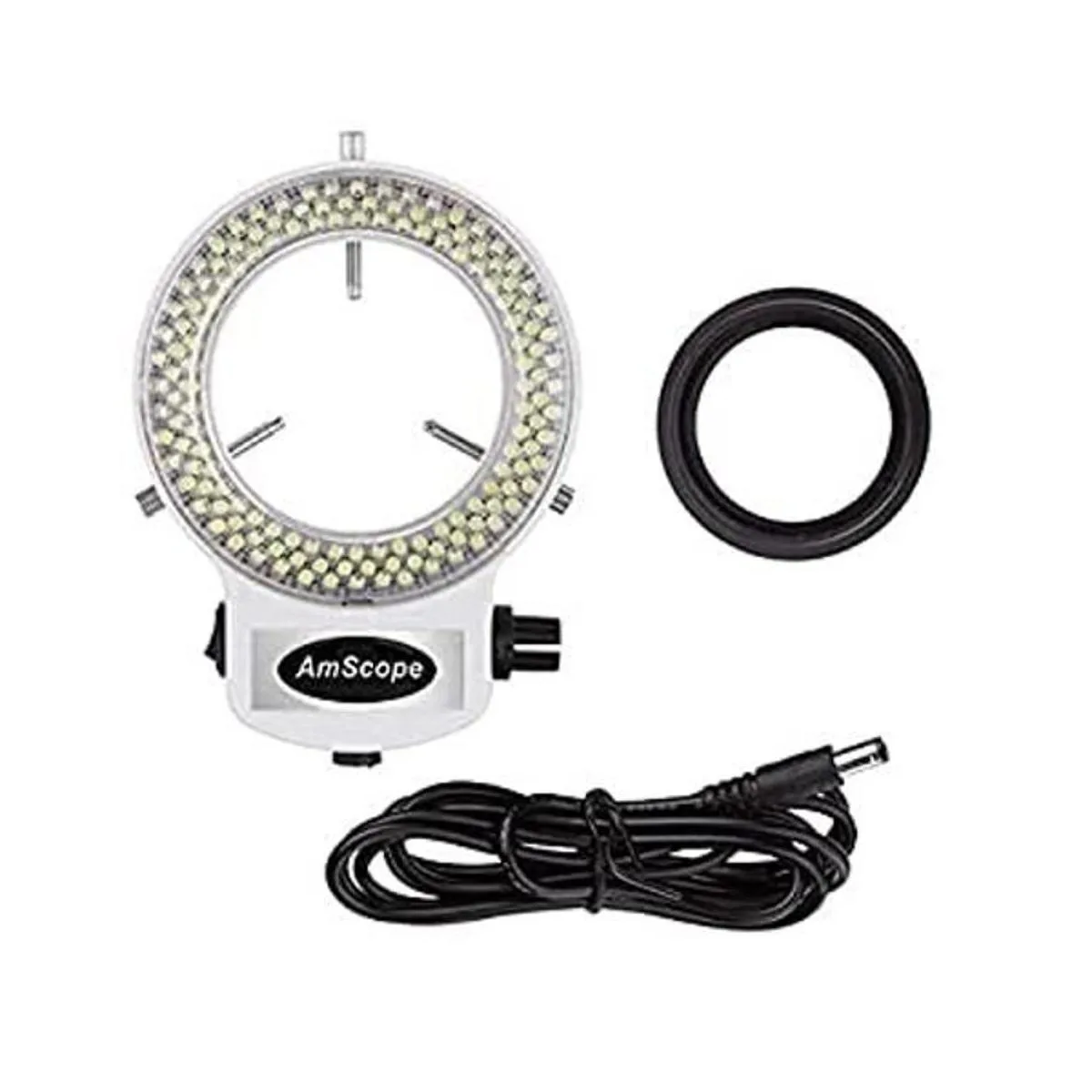 AmScope anillo iluminador LED144WZK blanco ajustable con_1