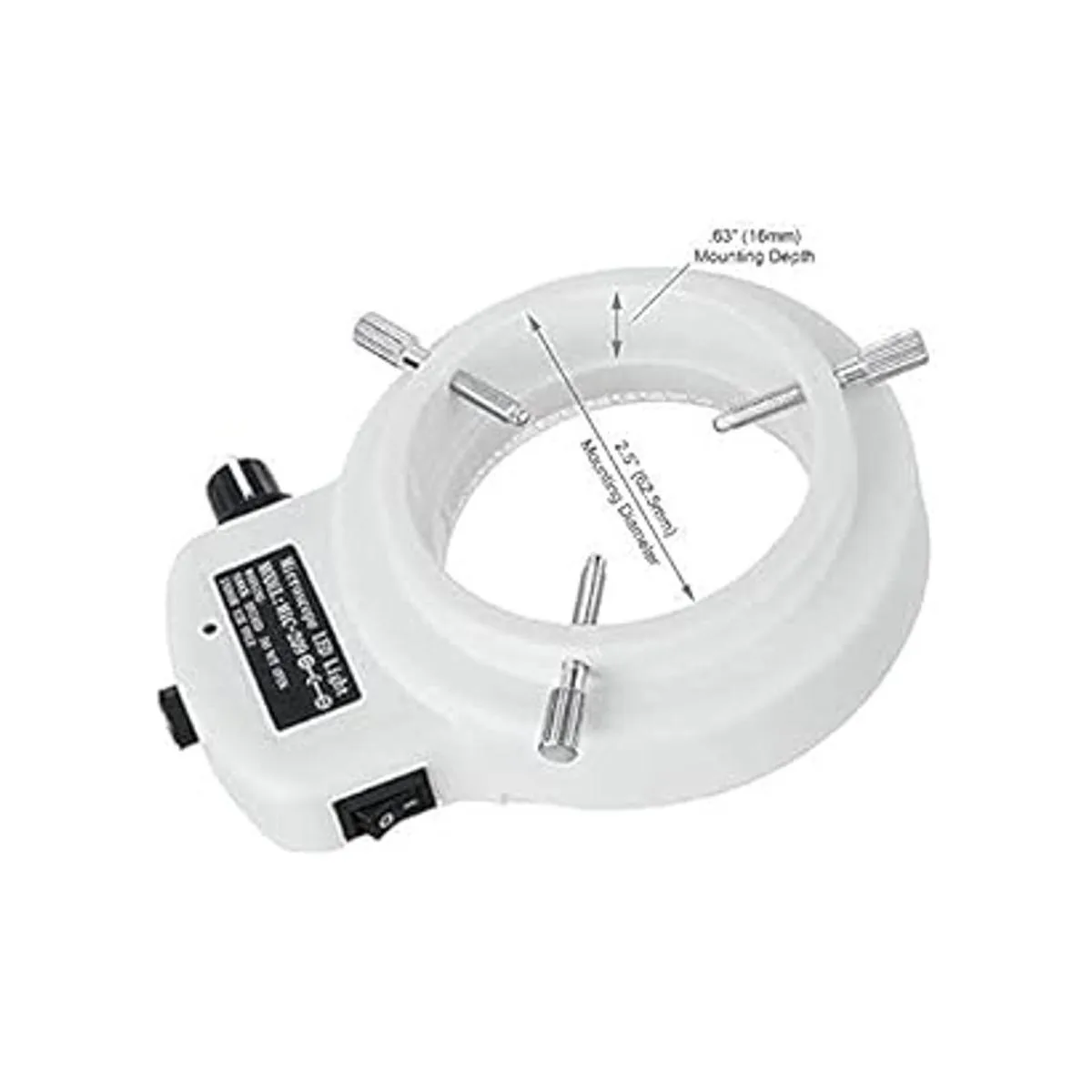 AmScope anillo iluminador LED144WZK blanco ajustable con_2