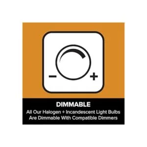 Paquete de 10 bombillas halógenas transparentes regulables