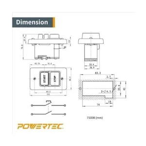 Interruptor de encendido apagado monofásico POWERTEC