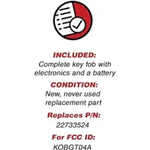 Llavero de repuesto 5 botones entrada con control_3