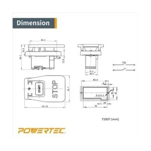 POWERTEC 71007 apagador de 110220 V