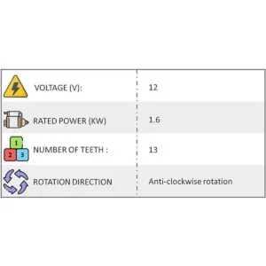 Premier Gear PG17825 Repuesto de arranque para RAV4_3
