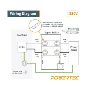 POWERTEC 71007 apagador de 110220 V