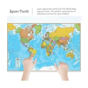 Round World Products Hemispheres World Map Puzle 500_3