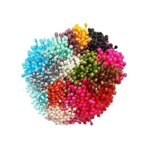 DECORA 16 colores 1360 piezas de estambres de flores de