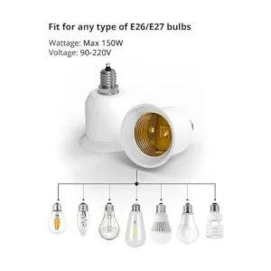 JACKYLED E12 a E26 E27 Enchufe de luz para candelabro_3