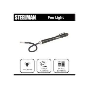 Steelman 95887 Lámpara LED AAA con cuello flexible_5