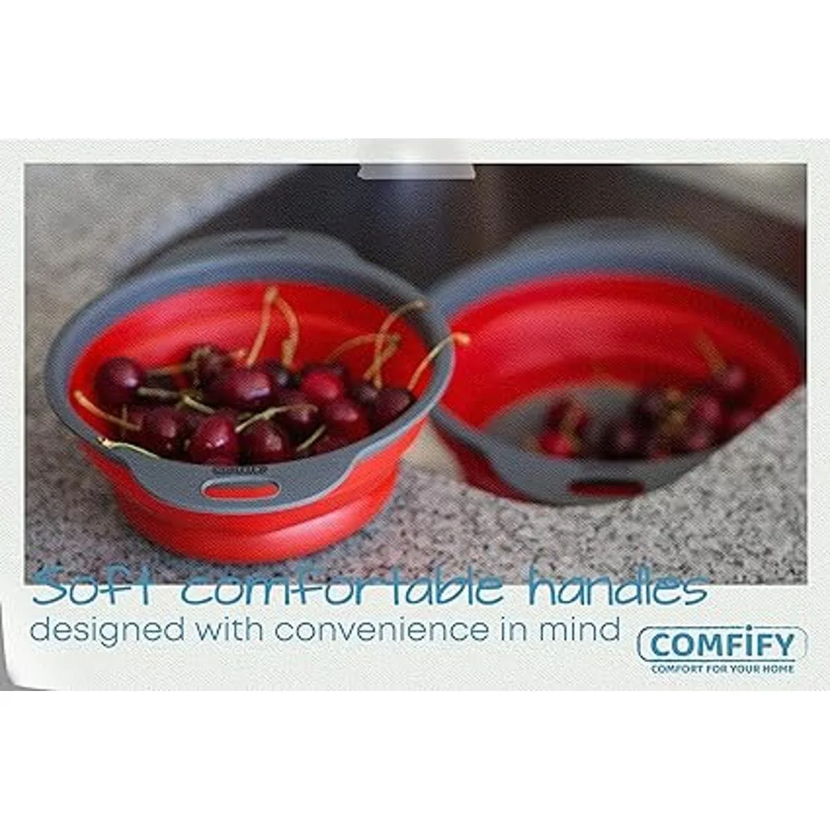 Juego de Colador juego de 2 coladores plegables filtros_6