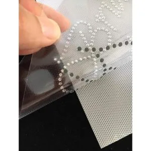 Junior dama transparente Rhinestone Hierro Sobre Bling de_5