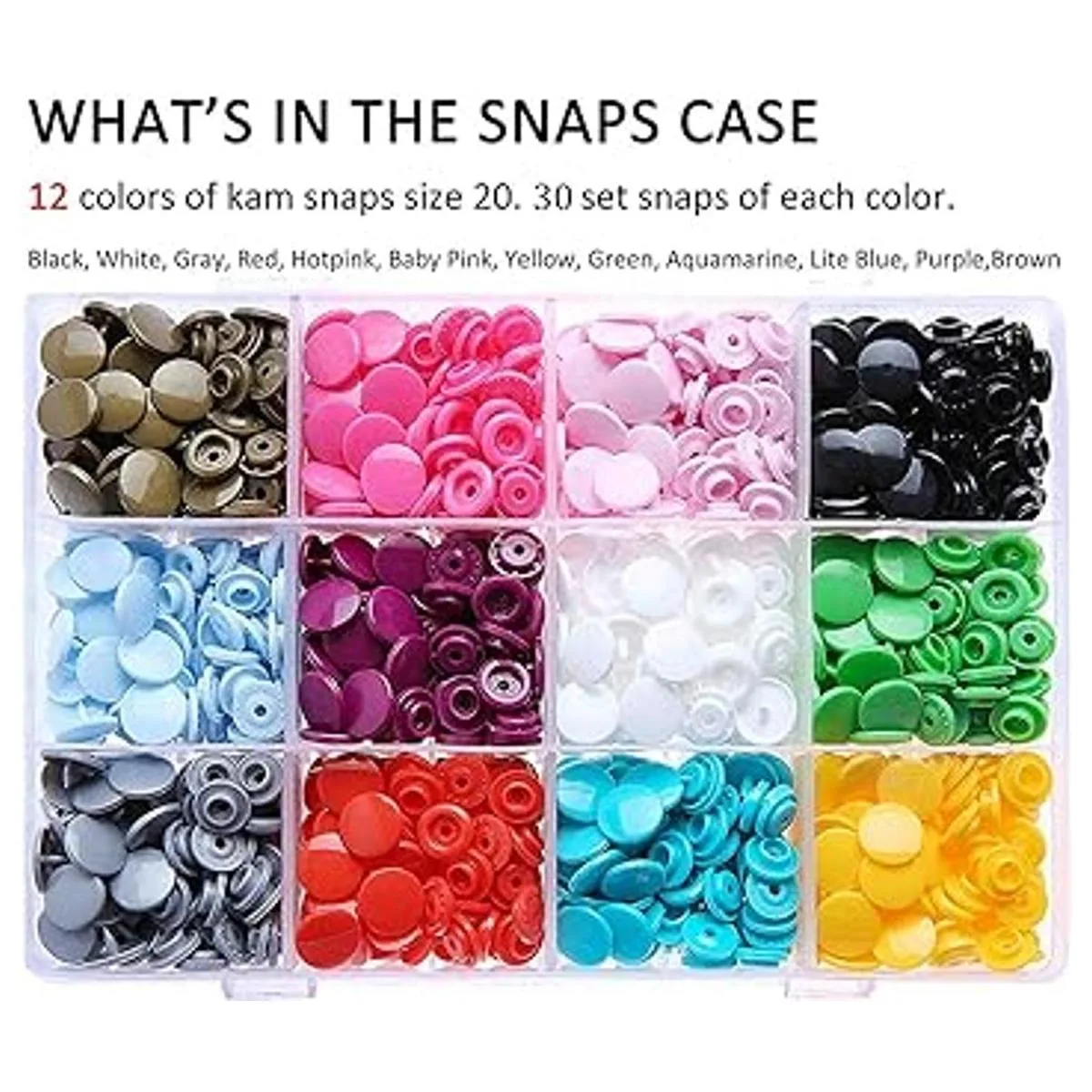 Kit original de cierres de presión KAM 360 piezas_3