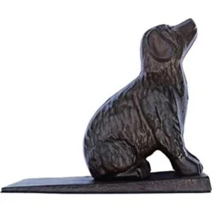 LuLu Decor tope de puerta de hierro fundido para perro_1