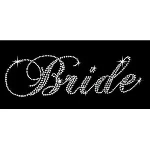 Classic novia claro rhinestone Hierro de transferencia_2