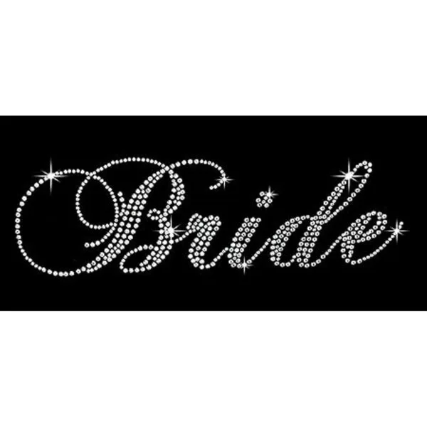 Classic novia claro rhinestone Hierro de transferencia_2