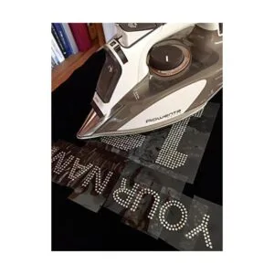 Maid of Honor Clear Rhinestone Hierro Sobre Bling de_4