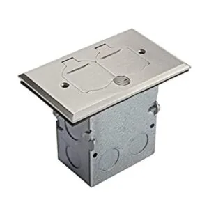ENERLITES El kit de caja de piso de tapa abatible de latón_1
