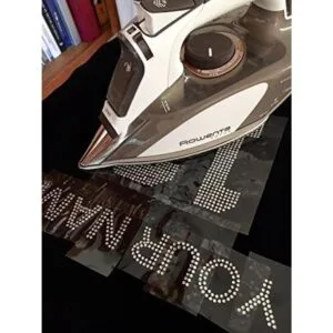 Junior dama transparente Rhinestone Hierro Sobre Bling de_4