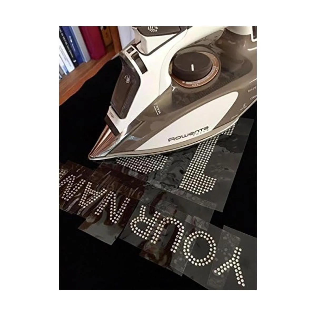 MATRONA de honor Claro Rhinestone Hierro Sobre Bling de_4