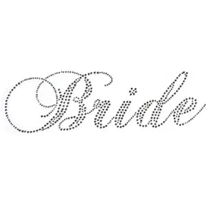 Classic novia claro rhinestone Hierro de transferencia_1