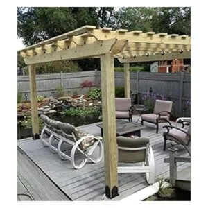 OZCO 56608 Laredo Sunset Kit de base de poste de 6 x 6_4