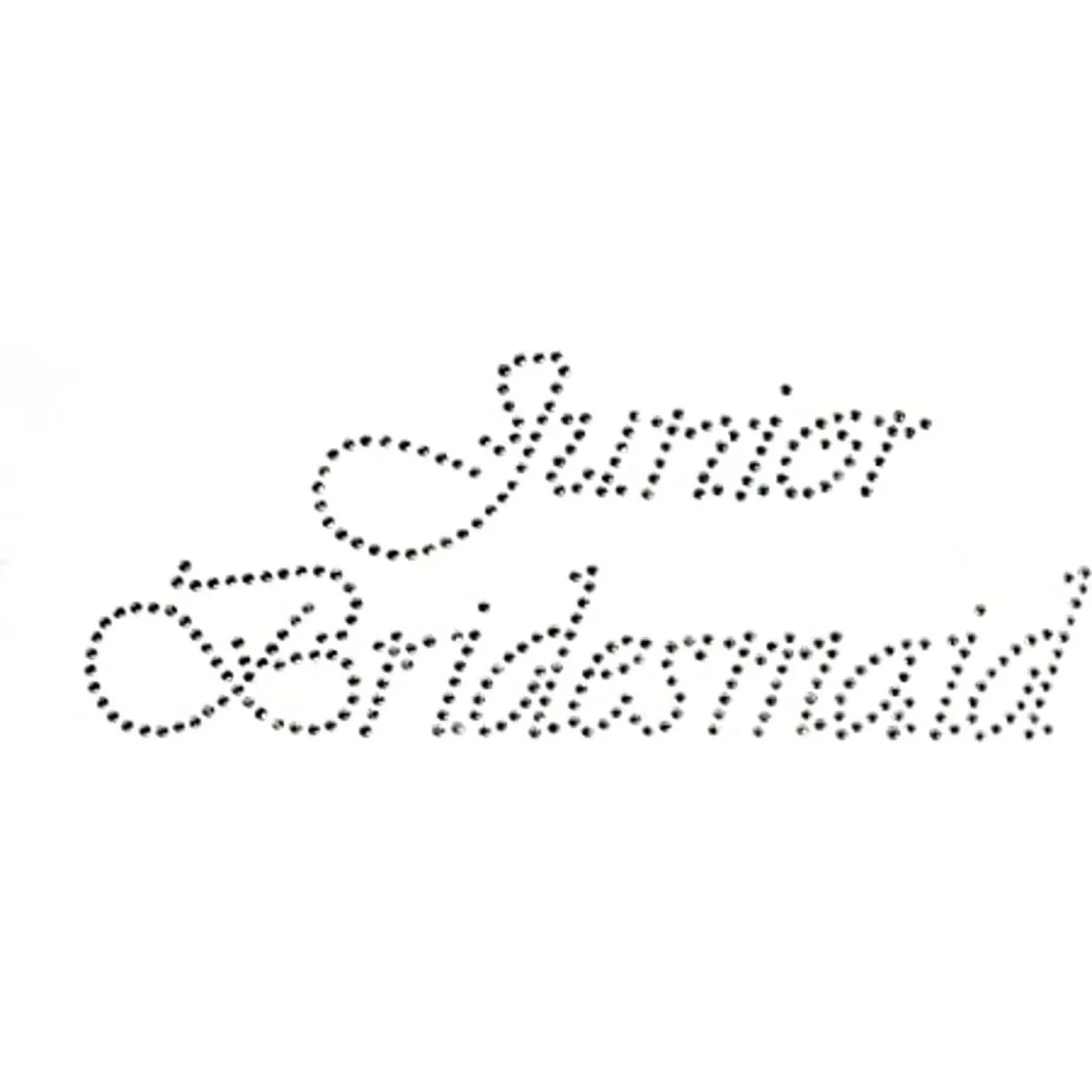 Junior dama transparente Rhinestone Hierro Sobre Bling de_1