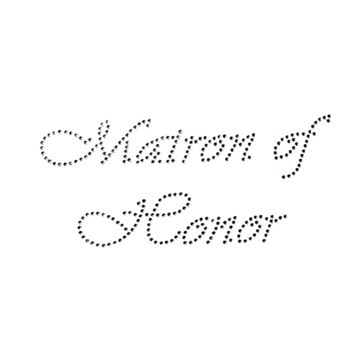 MATRONA de honor Claro Rhinestone Hierro Sobre Bling de_1