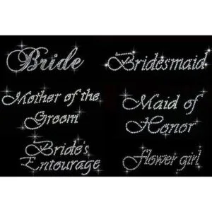 Junior dama transparente Rhinestone Hierro Sobre Bling de_6