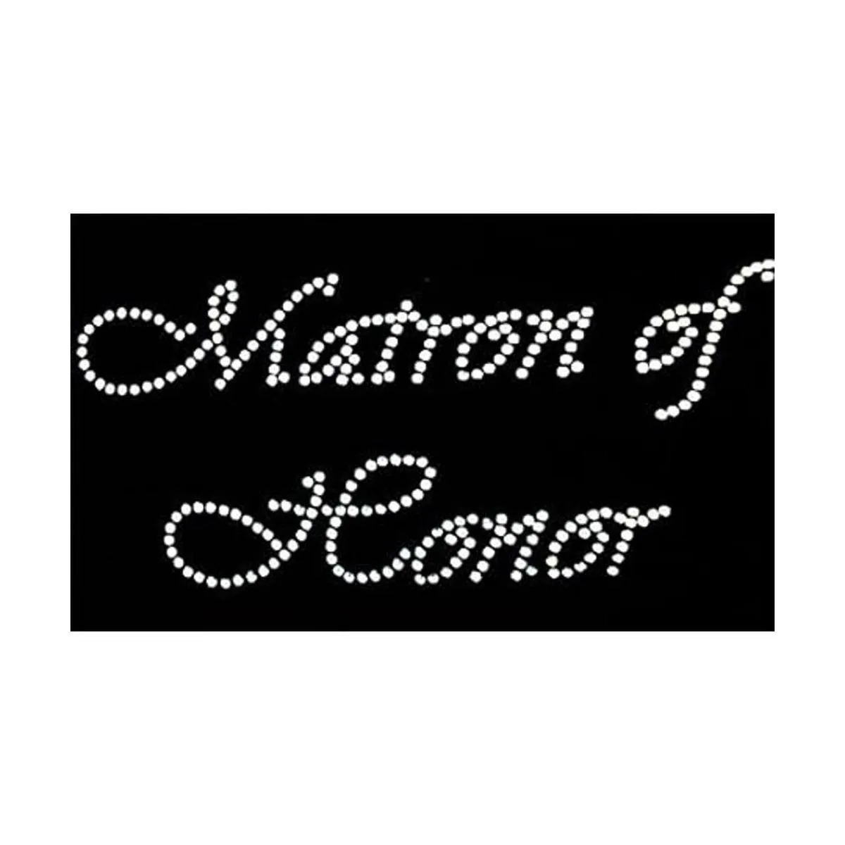 MATRONA de honor Claro Rhinestone Hierro Sobre Bling de_2