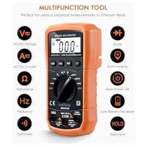 Multímetro digital con autorango Crenova MS8233D_5